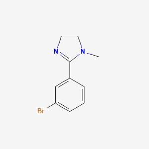 molecular formula C10H9BrN2 B8666168 2-(3-Bromophenyl)-1-methyl-1H-imidazole 