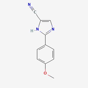 2-(4-methoxyphenyl)-1H-imidazole-5-carbonitrile