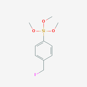 molecular formula C10H15IO3Si B8666557 [4-(Iodomethyl)phenyl](trimethoxy)silane CAS No. 83594-96-1