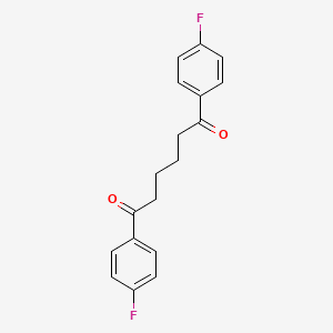 molecular formula C18H16F2O2 B8666567 1,6-Bis(4-fluorophenyl)hexane-1,6-dione CAS No. 71825-34-8