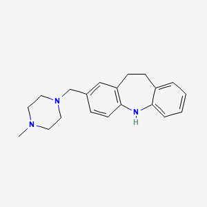 molecular formula C20H25N3 B8666614 5H-Dibenz(b,f)azepine, 10,11-dihydro-2-((4-methyl-1-piperazinyl)methyl)- CAS No. 64097-57-0