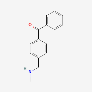 molecular formula C15H15NO B8666620 {4-[(Methylamino)methyl]phenyl}(phenyl)methanone CAS No. 62713-06-8