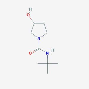 molecular formula C9H18N2O2 B8666632 1-t-Butylcarbamoyl-3-hydroxypyrrolidine 