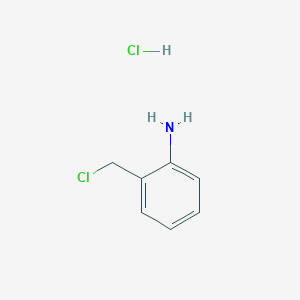 molecular formula C7H9Cl2N B8666644 2-(Chloromethyl)aniline hydrochloride CAS No. 88301-81-9