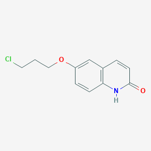 molecular formula C12H12ClNO2 B8666673 6-(3-Chloropropoxy)carbostyril CAS No. 63309-44-4