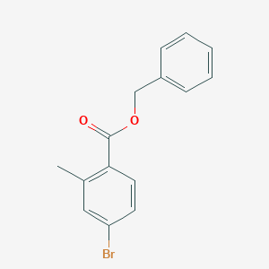 molecular formula C15H13BrO2 B8666681 Benzyl 4-bromo-2-methylbenzoate 