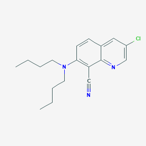 3-Chloro-7-(dibutylamino)quinoline-8-carbonitrile
