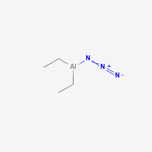 molecular formula C4H10AlN3 B8666734 Aluminum, azidodiethyl- CAS No. 6591-35-1