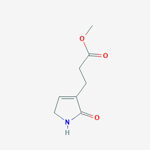 molecular formula C8H11NO3 B8666742 Methyl 3-(2-oxo-2,5-dihydro-1H-pyrrol-3-yl)propanoate CAS No. 798543-35-8
