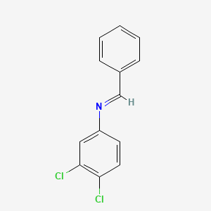 B8666751 Benzenamine, 3,4-dichloro-N-(phenylmethylene)- CAS No. 43056-25-3