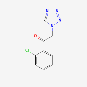 molecular formula C9H7ClN4O B8666755 1-(2-Chlorophenyl)-2-(1-tetrazolyl)ethanone 