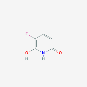 molecular formula C5H4FNO2 B8666756 2,6-Dihydroxy-3-fluoropyridine 