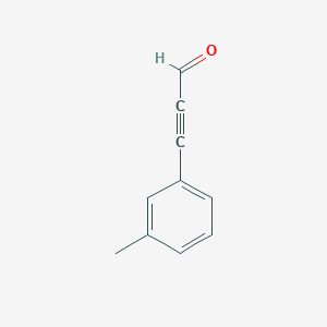 molecular formula C10H8O B8666855 3-(3-Methylphenyl)prop-2-ynal 