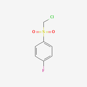 molecular formula C7H6ClFO2S B8666897 1-Chloromethanesulfonyl-4-fluoro-benzene 