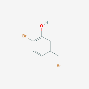 molecular formula C7H6Br2O B8666914 2-bromo-5-(bromomethyl)Phenol 