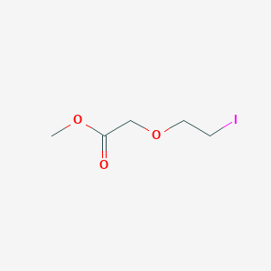 molecular formula C5H9IO3 B8666951 Methyl 2-(2-iodoethoxy)acetate 