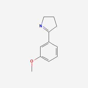 molecular formula C11H13NO B8666967 2-(3-Methoxyphenyl)-1-pyrroline 