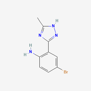 4-Bromo-2-(5-methyl-2H-[1,2,4]triazol-3-yl)-phenylamine
