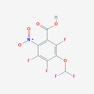 3-(Difluoromethoxy)-2,4,5-trifluoro-6-nitrobenzoic acid