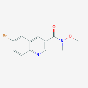 6-bromo-N-methoxy-N-methylquinoline-3-carboxamide