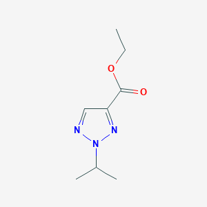 molecular formula C8H13N3O2 B8667076 Ethyl 2-isopropyl-2H-1,2,3-triazole-4-carboxylate 