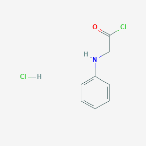 molecular formula C8H9Cl2NO B8667083 Benzeneacetyl chloride, alpha-amino-, hydrochloride, (alphaS)- CAS No. 59510-99-5
