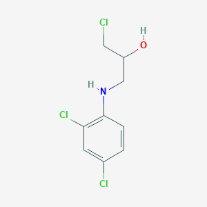 B8667098 1-Chloro-3-(2,4-dichloroanilino)propan-2-ol CAS No. 76361-17-6