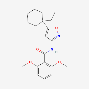 N-[5-(1-Ethylcyclohexyl)-1,2-oxazol-3-yl]-2,6-dimethoxybenzamide