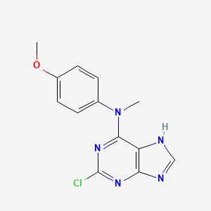 2-chloro-N-(4-methoxyphenyl)-N-methyl-7H-purin-6-amine