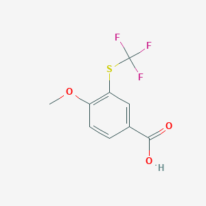 4-Methoxy-3-[(trifluoromethyl)sulfanyl]benzoic acid