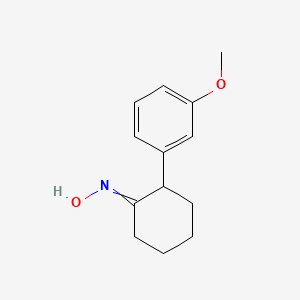 molecular formula C13H17NO2 B8667196 Cyclohexanone, 2-(3-methoxyphenyl)-, oxime CAS No. 62467-43-0