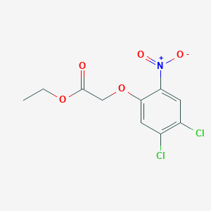 molecular formula C10H9Cl2NO5 B8667207 Ethyl 2-[(4,5-dichloro-2-nitrophenyl)oxy]acetate 