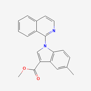molecular formula C20H16N2O2 B8667226 Methyl 1-(isoquinolin-1-yl)-5-methyl-1H-indole-3-carboxylate CAS No. 649550-72-1