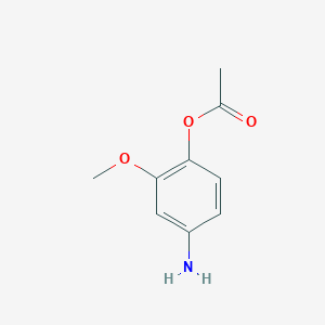molecular formula C9H11NO3 B8667239 4-Acetoxy-3-methoxyaniline 