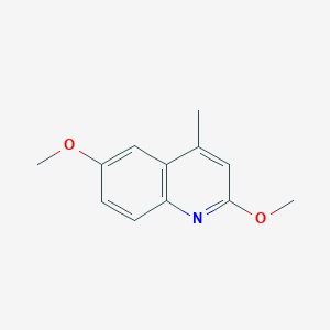 molecular formula C12H13NO2 B8667268 2,6-Dimethoxy-4-methylquinoline CAS No. 189746-20-1