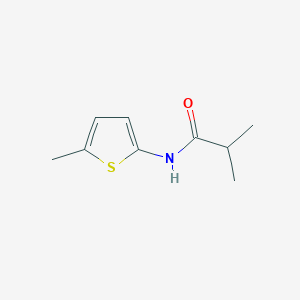 molecular formula C9H13NOS B8667272 2-Methyl-N-(5-methylthiophen-2-yl)propanamide CAS No. 62187-69-3