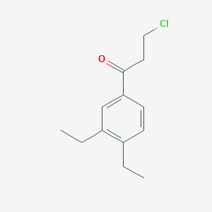 3-Chloro-1-(3,4-diethylphenyl)propan-1-one
