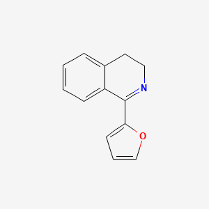 molecular formula C13H11NO B8667347 1-(Furan-2-yl)-3,4-dihydroisoquinoline 
