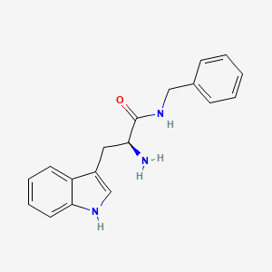 molecular formula C18H19N3O B8667349 (S)-2-Amino-N-benzyl-3-(1H-indol-3-yl)propanamide 