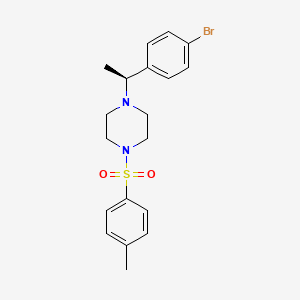 molecular formula C19H23BrN2O2S B8667351 (S)-1-(1-(4-Bromophenyl)ethyl)-4-tosylpiperazine 