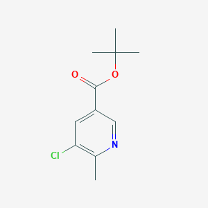 molecular formula C11H14ClNO2 B8667382 tert-Butyl 5-chloro-6-methylnicotinate CAS No. 1011476-28-0