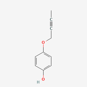 molecular formula C10H10O2 B8667423 4-But-2-ynyloxy-phenol 