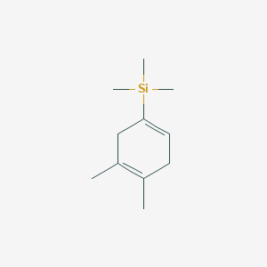 molecular formula C11H20Si B8667431 (4,5-Dimethyl-1,4-cyclohexadienyl)trimethylsilane CAS No. 75612-61-2
