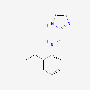 molecular formula C13H17N3 B8667459 2-isopropylphenyl-1H-imidazol-2-ylmethylamine 