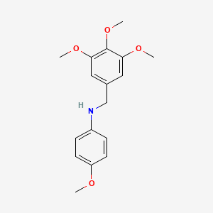 B8667475 4-Methoxy-N-(3,4,5-trimethoxybenzyl)aniline CAS No. 134029-85-9
