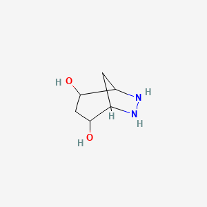 molecular formula C6H12N2O2 B8667757 6,7-Diazabicyclo[3.2.1]octane-2,4-diol CAS No. 55627-66-2