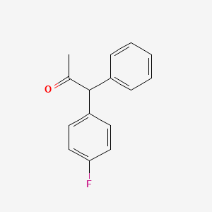 molecular formula C15H13FO B8667760 1-(4-Fluorophenyl)-1-phenylpropan-2-one CAS No. 18928-99-9