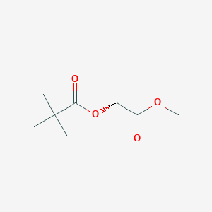 molecular formula C9H16O4 B8667794 methyl (R)-2-pivaloyloxypropionate CAS No. 832152-11-1