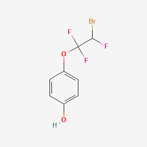molecular formula C8H6BrF3O2 B8667801 4-(2-Bromo-1,1,2-trifluoroethoxy)phenol CAS No. 88553-86-0