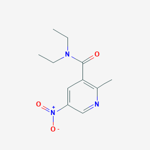 molecular formula C11H15N3O3 B8667903 N,N-Diethyl-2-methyl-5-nitropyridine-3-carboxamide CAS No. 59290-10-7